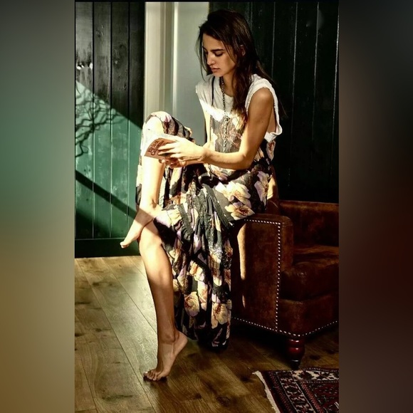 Free People Intimately Make You Move Floral Maxi Slip - Picture 3 of 12